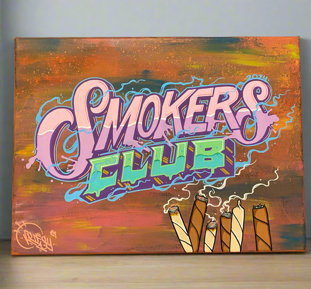 Smokers Club ( canvas )