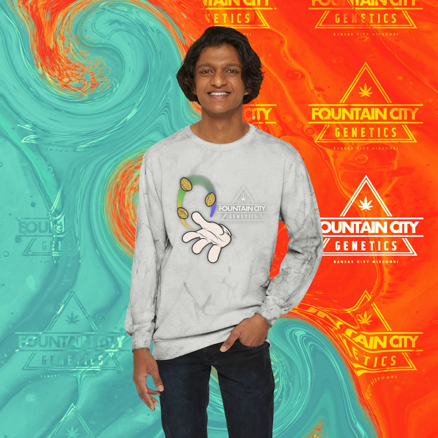 FCG Color Blast Crewneck Sweatshirt (unisex)