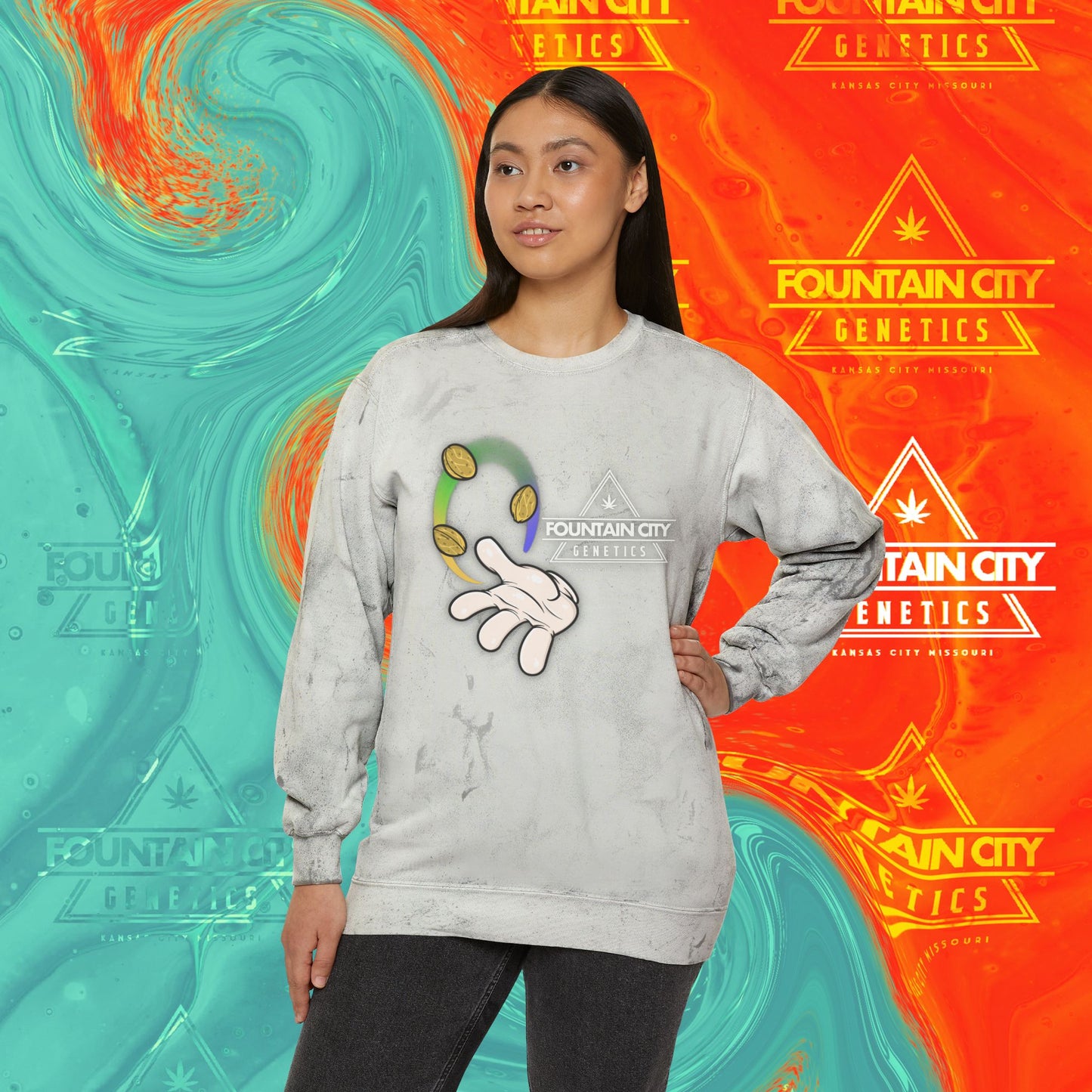 FCG Color Blast Crewneck Sweatshirt (unisex)